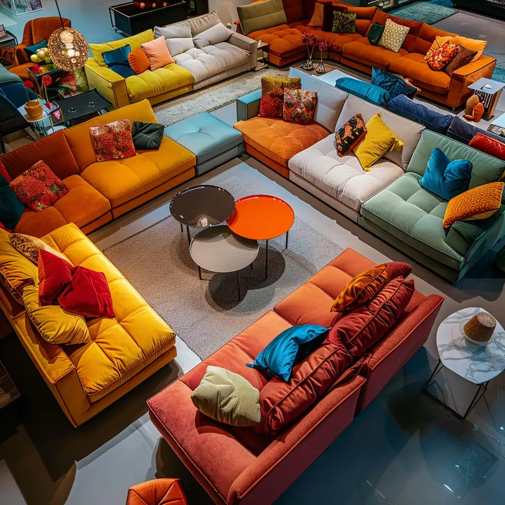 Kleurrijke Tweezitsbanken als Eyecatcher